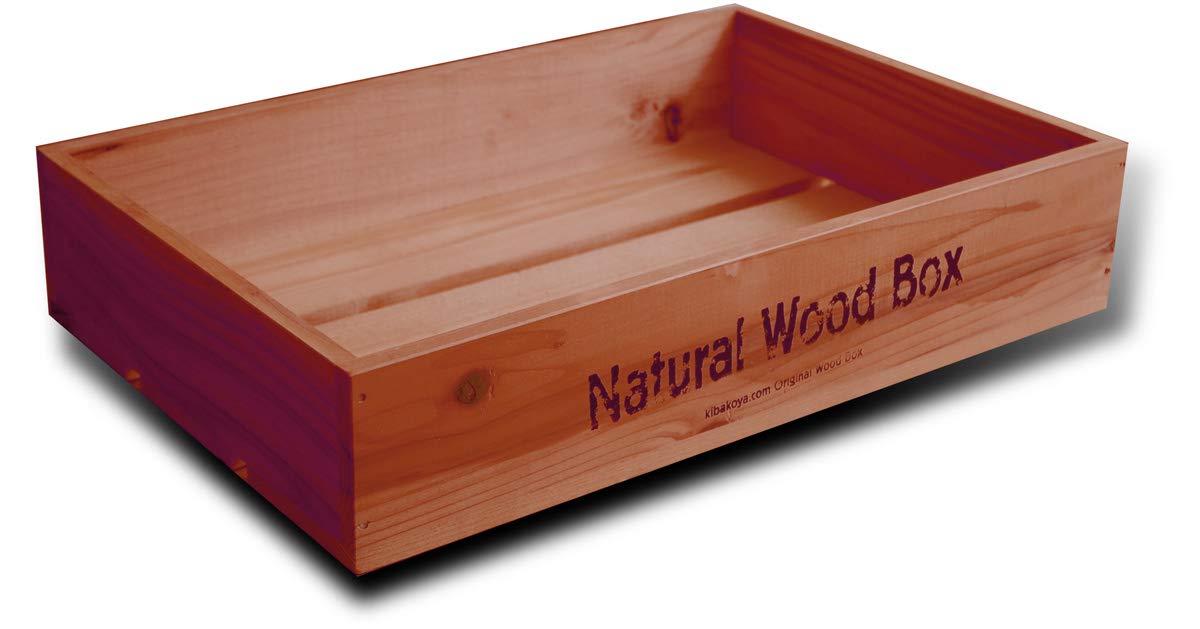 Amazon｜店舗陳列用トレー【浅型 マルシェボックス 木製トレー】市場用